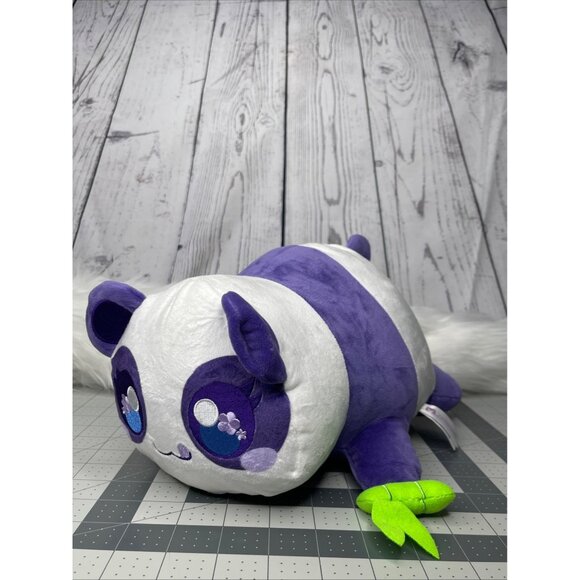 Aphmau MeeMeows Safari Purple Panda Cat 11inch Plush Stuffed Animal - Picture 1 of 8